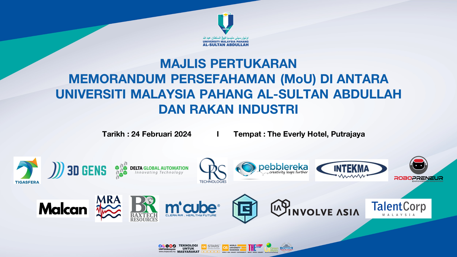 MAJLIS PERTUKARAN MEMORANDUM PERSEFAHAMAN (MOU) DI ANTARA UNIVERSITI ...